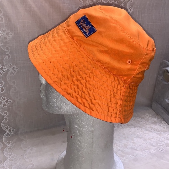 U V Skinz Baby Reversible Sun hat/bucket hat orange/blue with fish - Picture 8 of 11